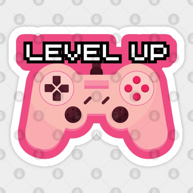 Level up girl Sticker by adrianasalinar